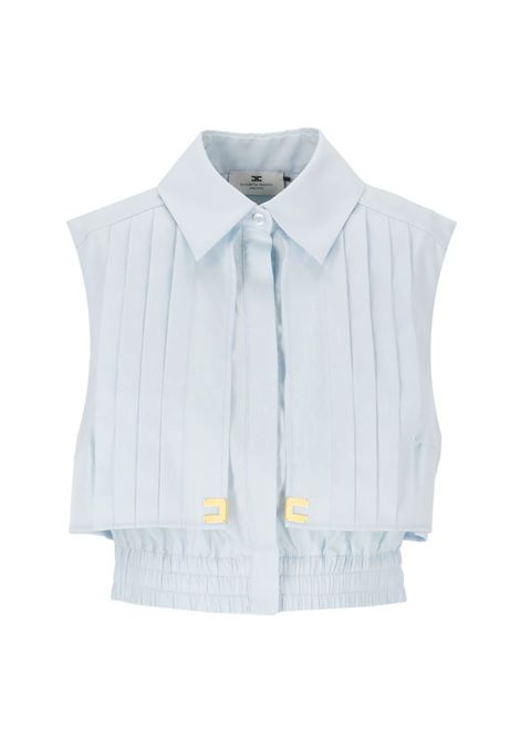 Camicia Elisabetta Franchi donna CA05351E2A28 celeste cropped ELISABETTA FRANCHI | Camicie | CA05351E2A28